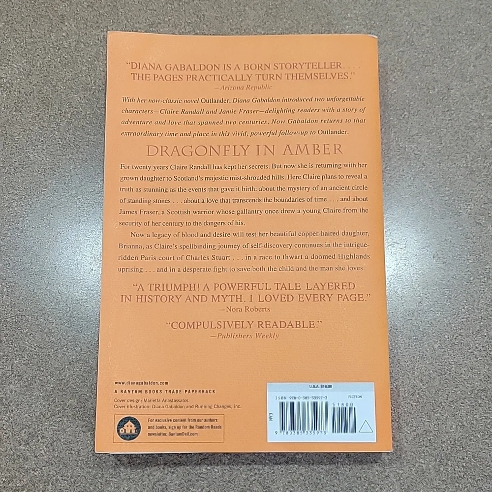 Outlander's Dragonfly in Amber Book!!! - Picture 2 of 8